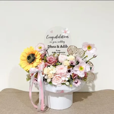 Bloom Box Akrilik Ucapan Wedding Manokwari Selatan